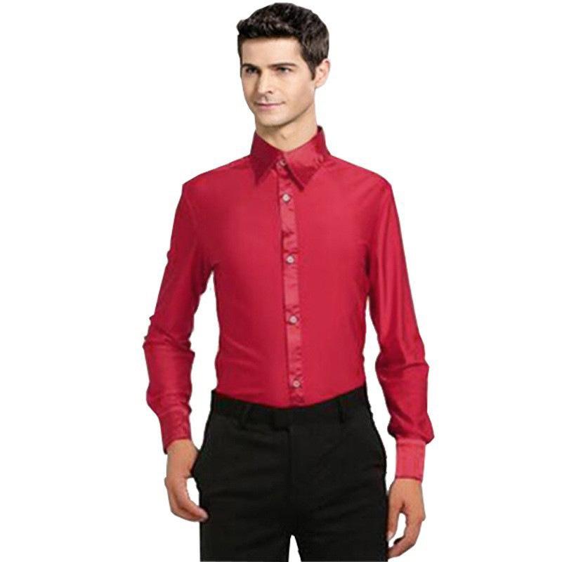 XISAA Modernes Herren Latin Dance Cha-Cha Performance-Shirt