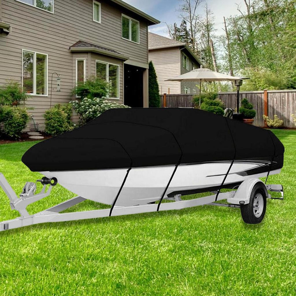 Boat Cover Rain Waterproof Sunproof Snowproof Excellent Weather Defense V-Shape Boat Cover  multiple size options