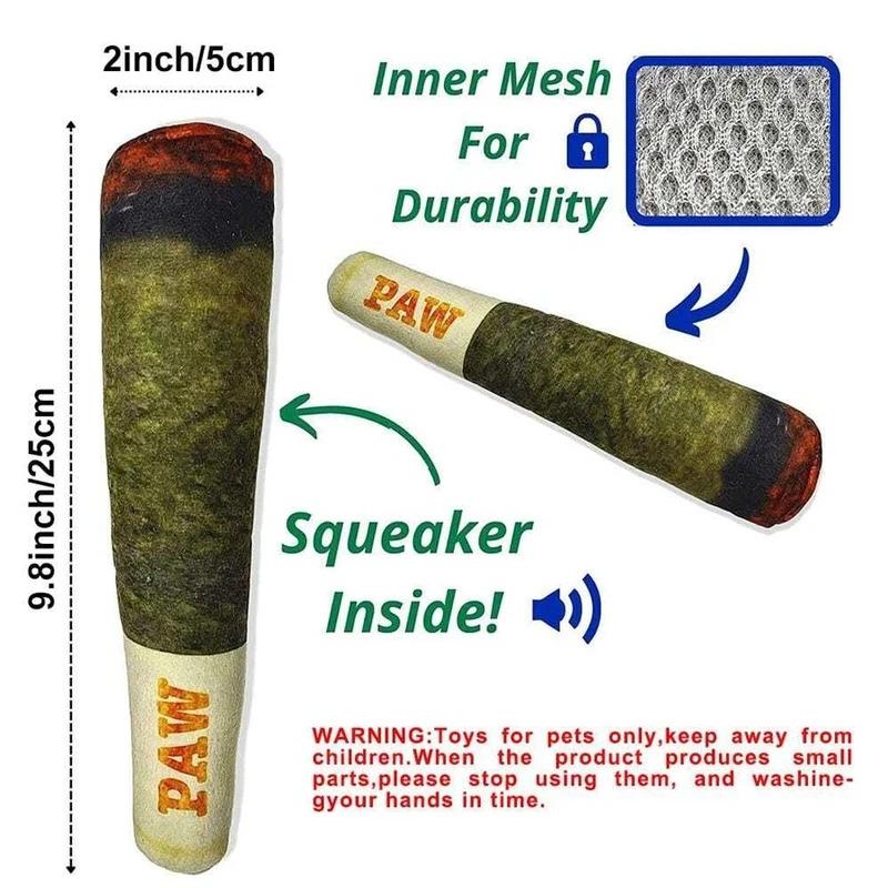 Interactive Indestructible Dog Toys for Aggressive Chewers Squeaky Plush Puppy Chew Toys for Small Medium Dogs