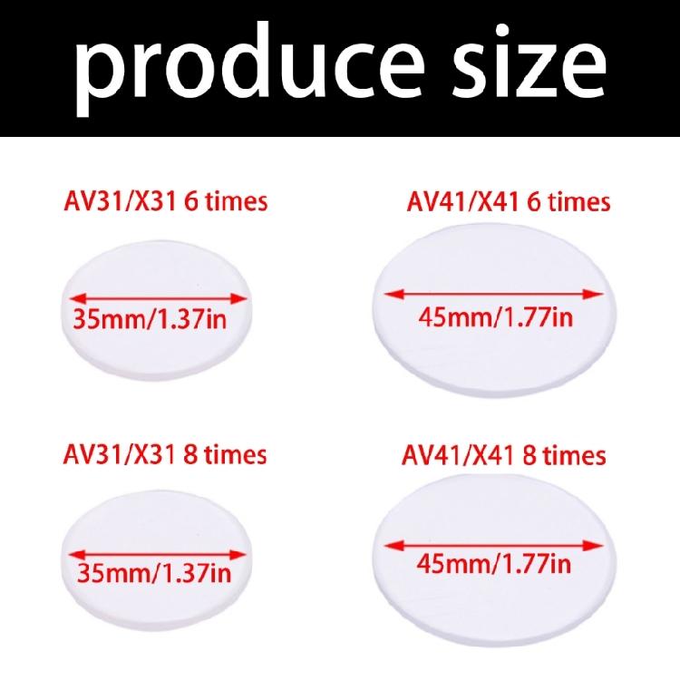 Compound Bows Scope Sight Pin Lens 6X 8X Sight Lens Magnifier Resin High Definition Replacement Lens Shootings Accessories