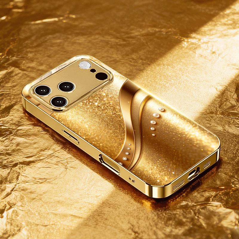Wunderschönes Modisches Glänzendes Luxuriöses High-End Handyhülle Galvanisierte Glas HandyHülle für iPhone 17161514131211pm Pro Plus