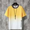 Summer Sports and Leisure Ice Cool Suit Men's Short-sleeved Trend Gradient Shorts Two-piece Set
