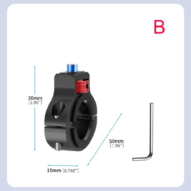 Svorka s držákem na řídítka pro kolo a motorku, Držák na trubku kola pro 360° akční kameru