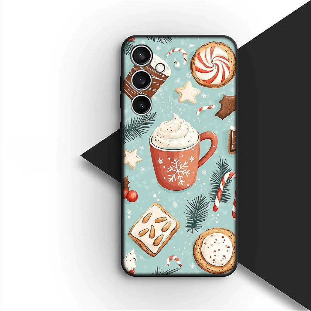 Cover for OPPO A80 A18 A16 A40 A17 A15 A38 A78 A79 A54 A57 A12 A60 5G 4G Casing Phone Case Christmas OK But First Coffee Book