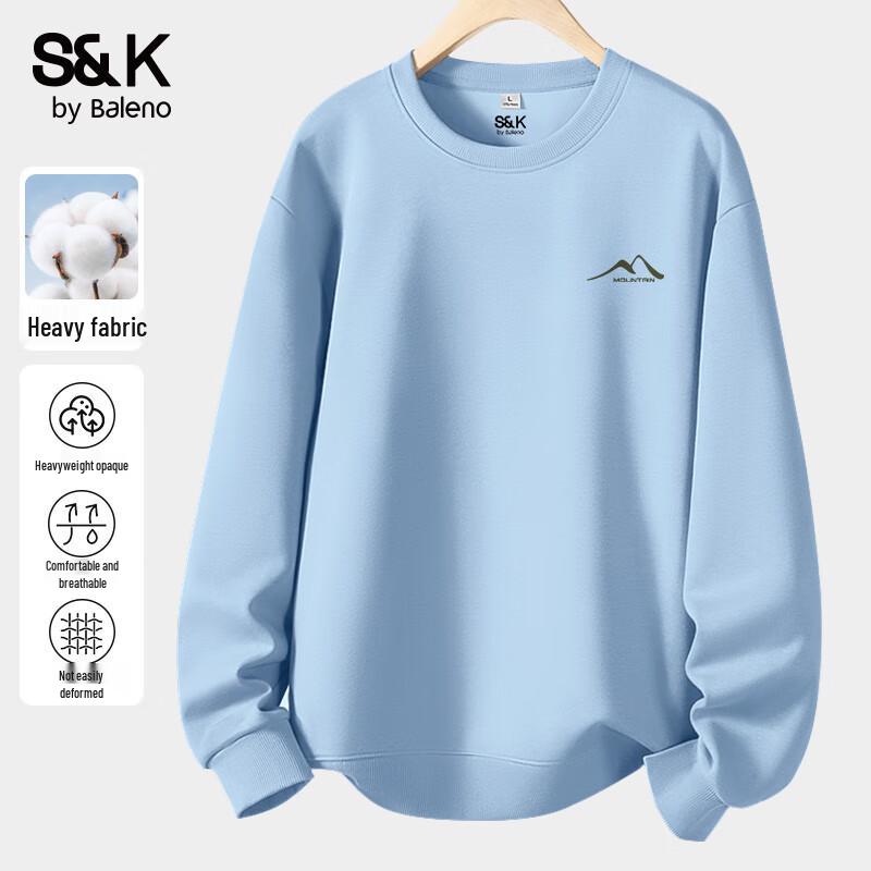 

Baleno S&K Men s Heavyweight Loose Fit Crew Neck Sweatshirt M
