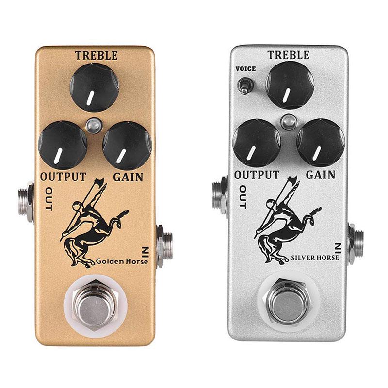 MOSKY SILVER/GOLDEN HORSE Effect Pedal overdrive/boost Horse Guitars Volume Reverb Bass Klon Centaur Effect Pedal Stage Audio