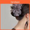 Handmade Feminine Cloud Puff Hair Clip With Butterfly Bow For Daily Fashion
