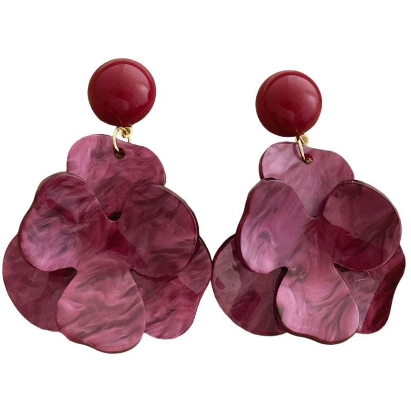 Elegant Flower Earrings Women Pendant Earrings Comfortable Wear Ear Jewelry Suitable for Daily and Formal Occasions Wear