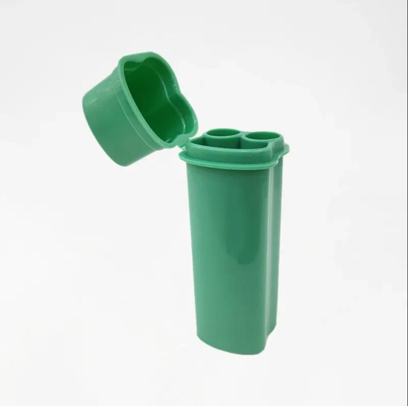 One-piece Flip-top Cigarette Case Kit with Two Holes Including Lighter for Easy Storage and Carrying Around Smoking Accessories