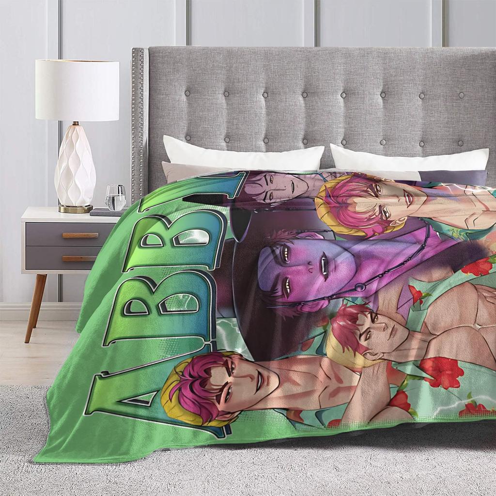 Vintage ABBY Saja Boys K-Kpop D-Demon H-Hunters Blanket  Fleece Funny Soft Throw Blankets for Chair Covering Sofa Autumn/Winter,