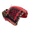 ZETT Pro Status Sosuke Genda Soft Baseball Second Red x Black Size 4 Glove, Base/Shortstop, Right-Handed Throw, (6419), (BRGB32250)
