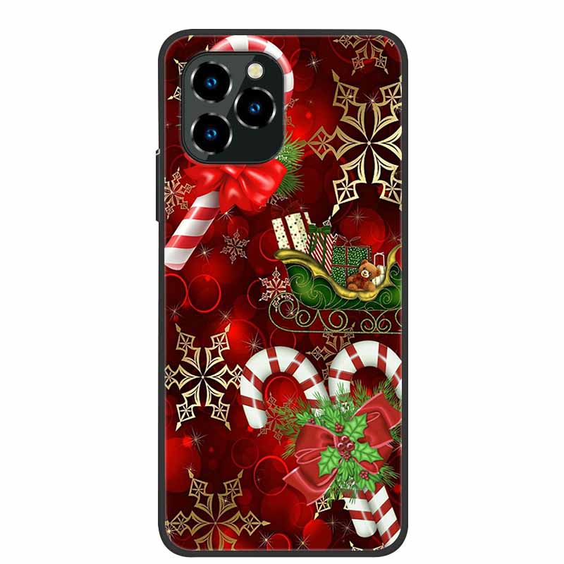 Phone Case For Oukitel C21 Pro Christmas Silicone TPU Soft Cover For Oukitel C21 Pro Coque Protector Bumper OukitelC21 Elk Funda