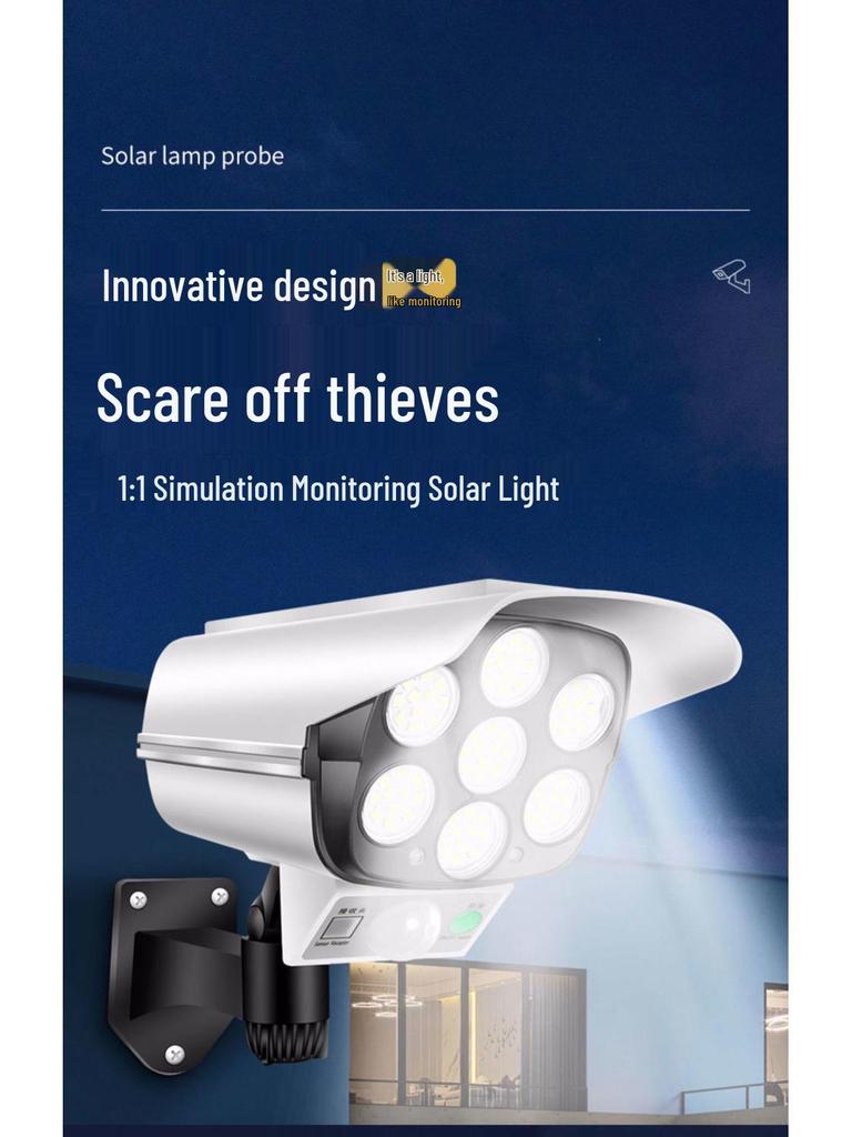 Solar-Powered Outdoor Light with Camera and Motion Sensor