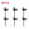 1-10pcs 4inches Woodworking Clamp F-Type Nylon Quick Clip Woodworking Hard Grip Release Squeeze Ratchet DIY Hand Tool Kit Gadget