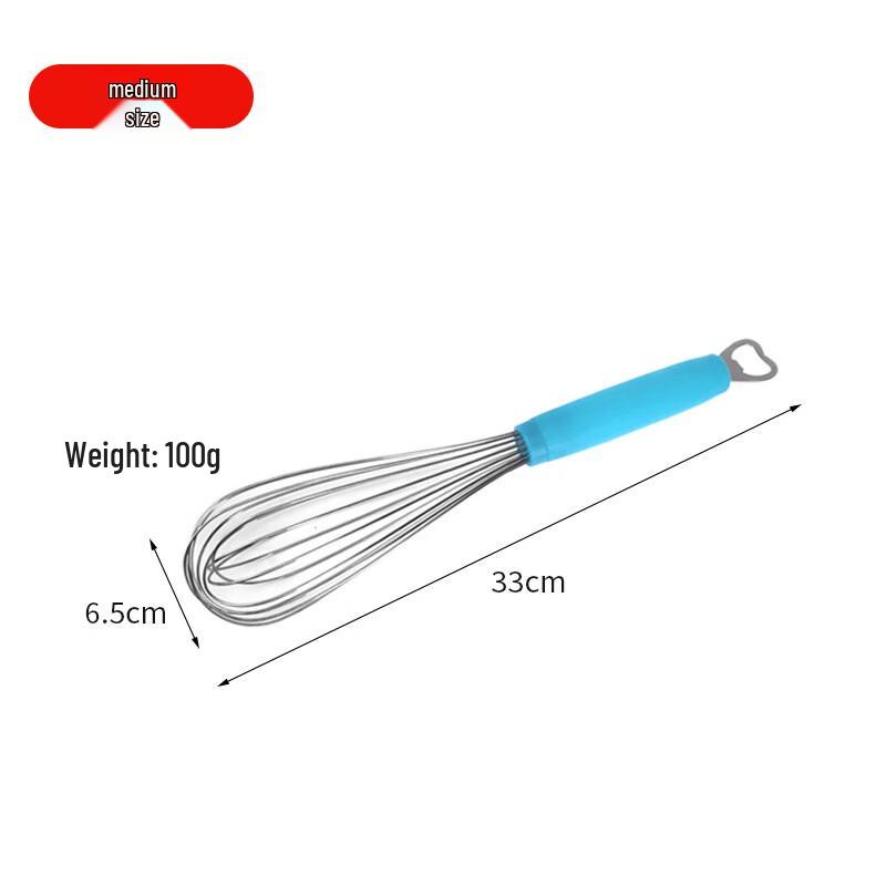 Edelstahl Schneebesen mit Flaschenöffner
