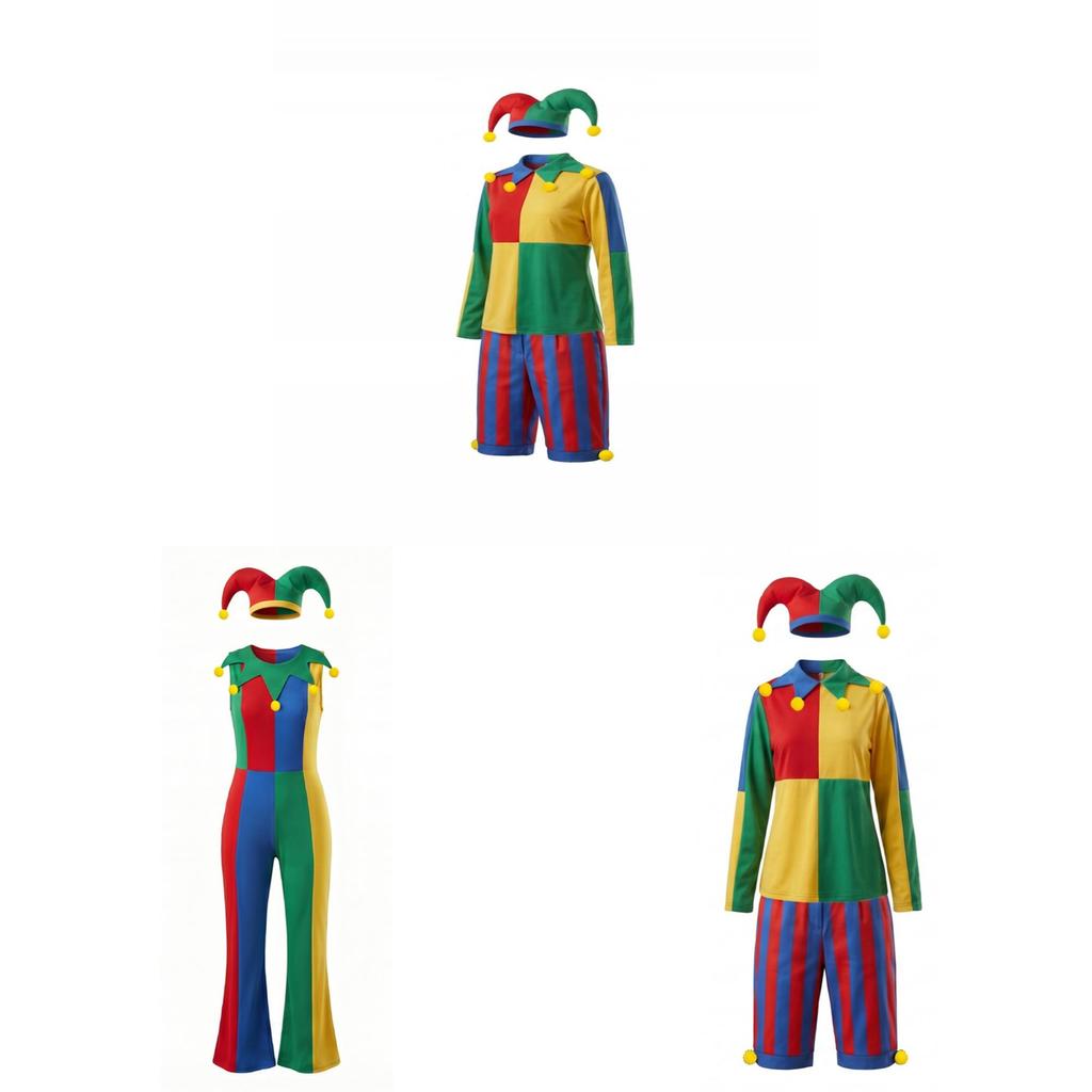 Terrifier Clown Cosplay Outfit With Polyester Fabric For Halloween Party And Themed Events For Men Women