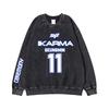 Stray Kids SKZ Karma Crewneck Sweatshirt Kpop Merch Member Name Number Print Vintage Pullover Casual Streetwear Unisex Long Sleeve Tops for Fans