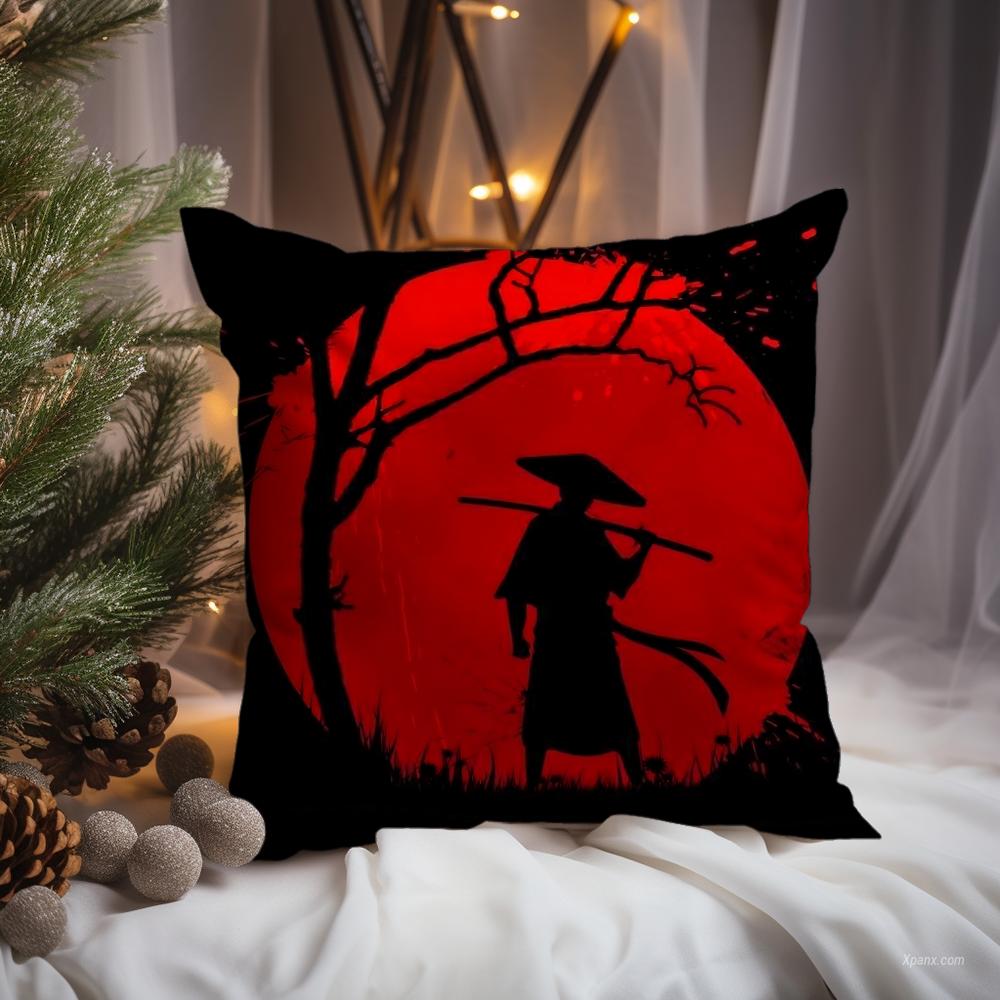 N-Ninja S-Scroll Game Cushion Cover Premium Comfort Reversible Pillow Cove -Two In One Design for Any Room & Car Interior