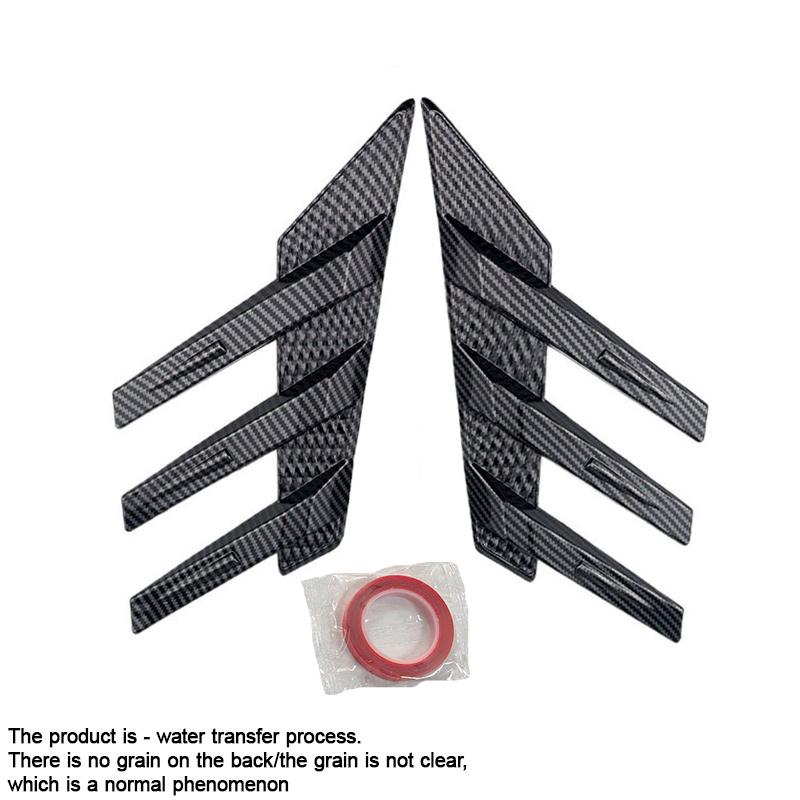 2Pcs Universal Bonnet Air Vents Engine Hood Car Exterior Parts Shutter Sticker Car Body Sticker Car Leaf Board Sticker