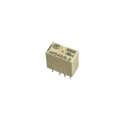 Hongfa Dual Inline Signal Relay HFD42/5-3 & HFD42/3-3, 4A Two Groups Changeover, Available.