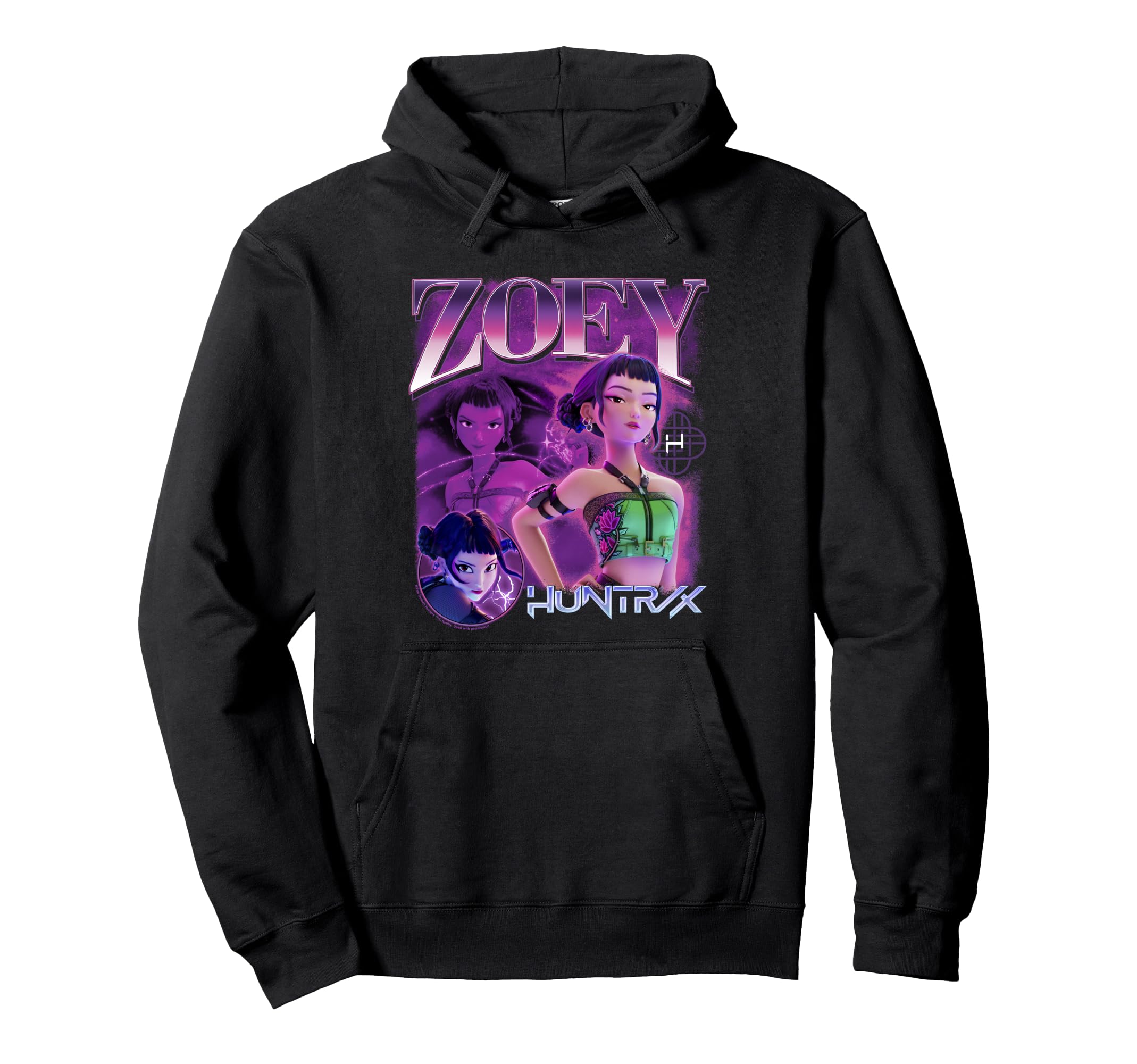 

KPop Demon Hunters Huntrix Zoey Bootleg Hoodie Huntr/X чёрный