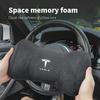Tesla Exclusive Car Suede Seat Headrest Memory Cotton Cervical Spine Protection Pillow for  Tesla Model 3  Model S X Y Car