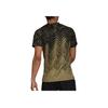 Adidas Striped Casual Crew Neck Short Sleeve T-Shirt Men Tops Black Gold H31121