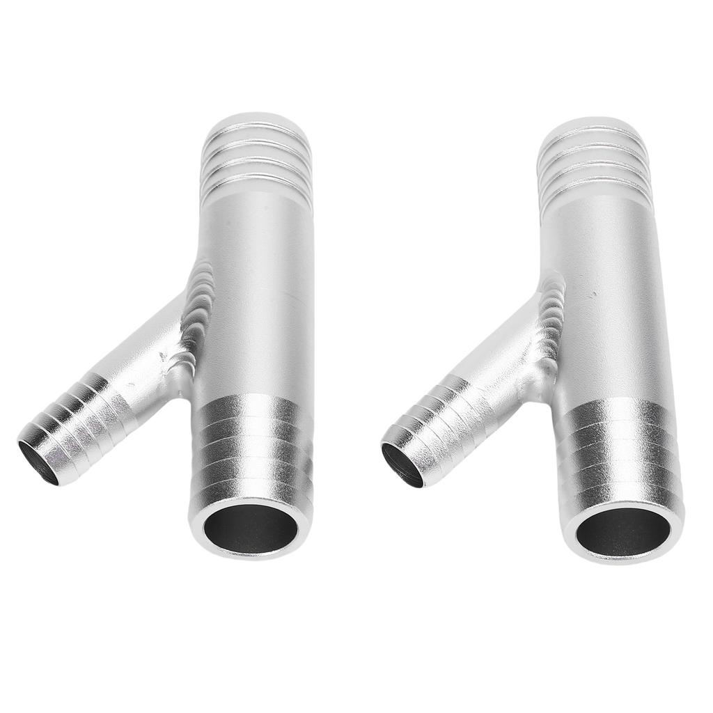 Kabinenheizung Y-Stück 1 Zoll auf 5/8 Zoll Schlauchschelle Aluminium Heizungs-Y-Verbinder Ersatz für Polaris UTV RZR SXS