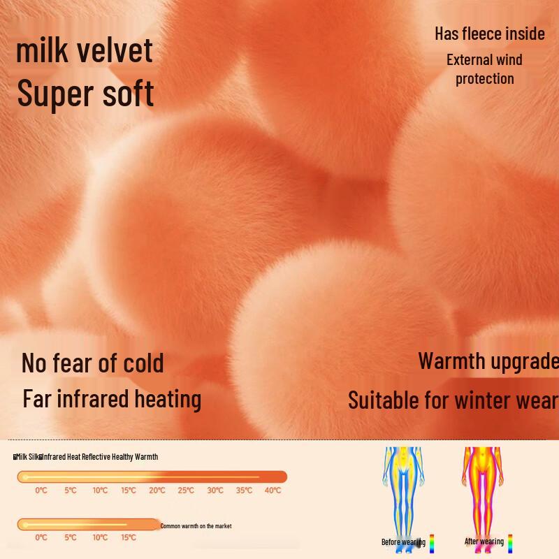 Demana Romantic New Narrative Women's Petite Winter Fleece-Lined Wide-Leg Jeans