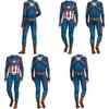 Captain America Kids Boys Cosplay Costume Jumpsuit For Parties And More!