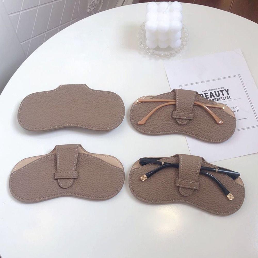 Glasses Bag PU Leather Anti Pressure Sunglasses Storage Bag Protective Cover Glasses Case Spectacle Case