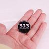 I'm Only Half Evil 333 Halloween Pin Badge