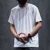 Camiseta de verano para hombre, color sólido, seda de hielo, malla fina, secado rápido, largo medio, cuello redondo, mangas cortas, suave, transpirable, jersey deportivo informal para hombre, entrenamiento en gimnasio