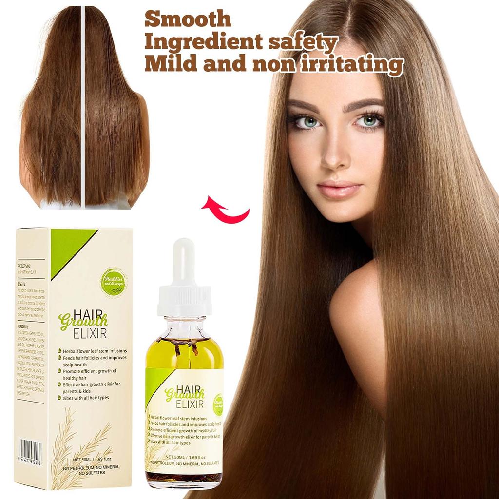 Hair Care Oil Nourishes Hair Helps Hair Makes Hair Soft And Smooth And Makes Girls' Hair Thick And Smooth 50ml