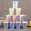 Disposable Bronzing Paper Cup Laser 9 Ounces Paper Cup Birthday Party Decoration Supplies Manufacturer Spot