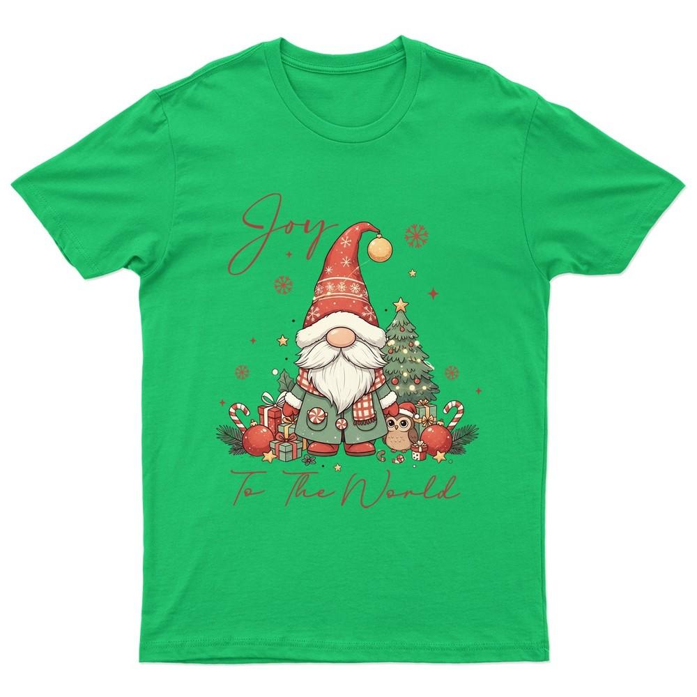 Joy To The World TShirt Unisex Gift Retro Seasonal Funny Xmas Santa Unisexs a