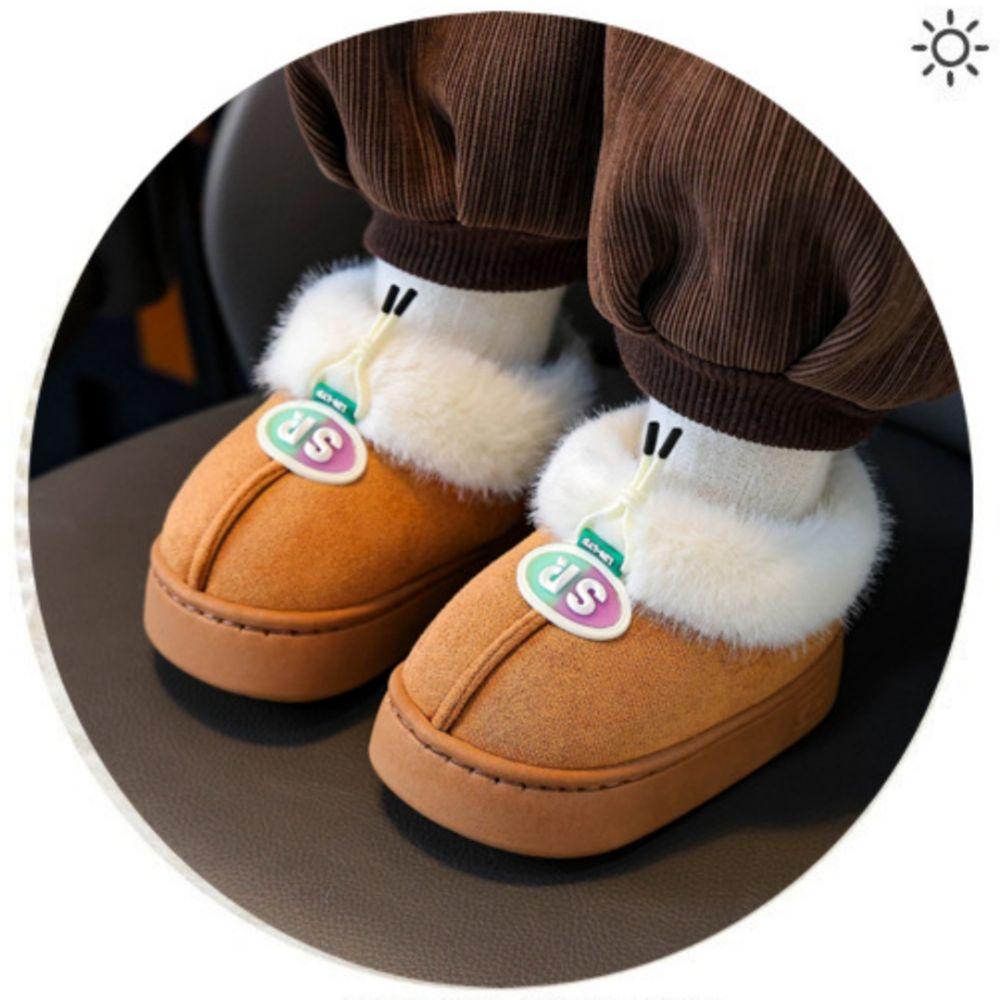 Thick-Soled Winter Toddler Shoes Soft Soled Kids Home Slippers  For Girls Boys