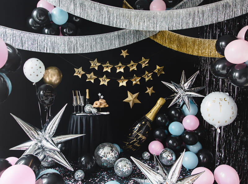 Partydeco Kurtyna Imprezowa Kolor Czarny 90X250Cm