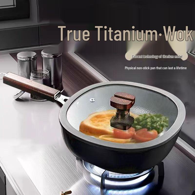 Zhangqiu Håndsmidd Mini Jern Wok - Non-stick, Ubelagt Stekepanne