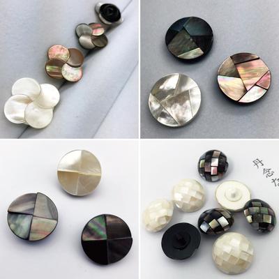 10 Stück Knöpfe aus Japan importiert, handgelegte Handwerks-Muschelknöpfe, Mode-Mantelknöpfe für Haute Couture