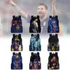 2024 New Mbappe Messi Ronaldo Neymar Football Print Backpack Lunch Bag Pencil Case Set Durable Polyester Cute Geometric Design