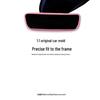 Silicone Rearview Mirror Cover for Tesla: Lightweight, Dirt-Resistant, and Washable.