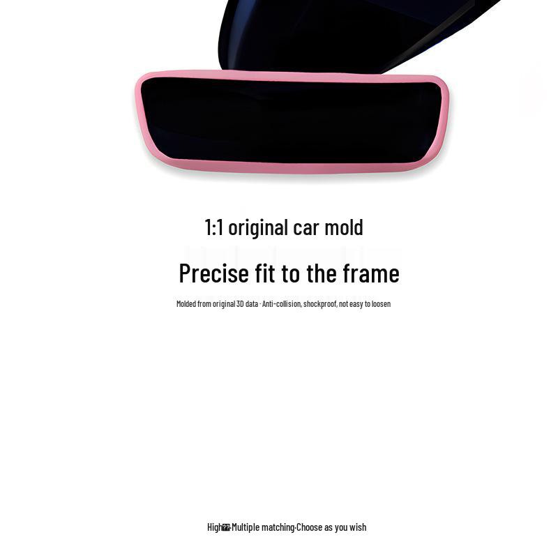 Silicone Rearview Mirror Cover for Tesla: Lightweight, Dirt-Resistant, and Washable.