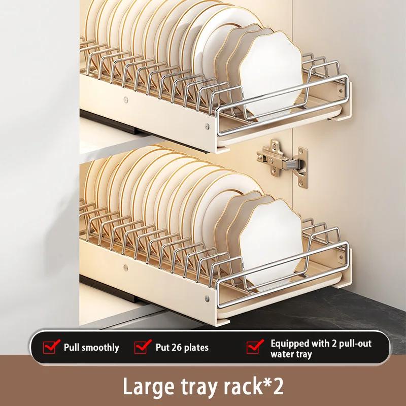 Kitchen Storage Box with Sliding Spice Pantry Shelves Drawer Rail Pull-out Cabinet Storage Rack Kitchen Pull-out Kitchen Tray