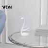 Decorative Toothbrush Stand 3D Printed Swan Holder, Bathroom Organizer with Hollow Water-Draining Design, Black White Stable Dual Color, Widened Base,