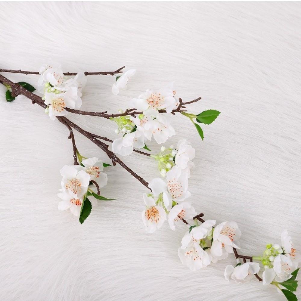Real Touch Artificial Pear Blossom Flowers Plum Blossom Realistic Simulation Pear Blossom Luxury 91cm Fake Flower Teacher's Day