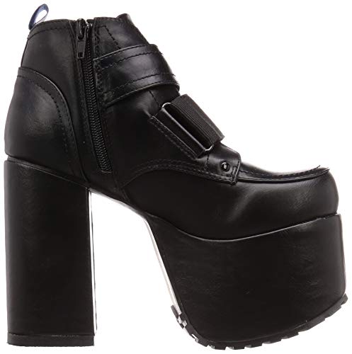 Yosuke Women's Platform Short Boots, Black, Size 24.5cm (Product Code: 2601007)