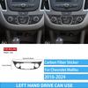 Carbon Fiber Car Accessories Gear Shift Dashboard Air Vent Interior Cover Trim Modified Sticker For Chevrolet Malibu 2016-2024