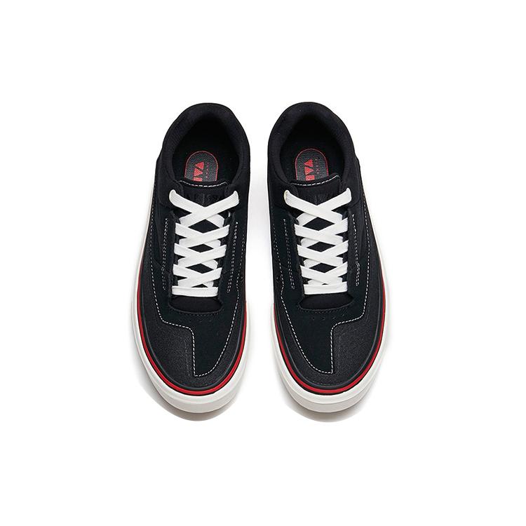 New Anta Ao Li CVS Wear Resistant Low Top Skateboard Shoes Men's Black White 112238014-3