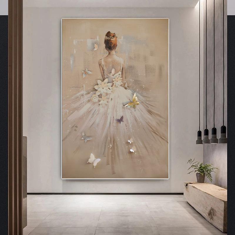 Fashion Ballet Dancer Canvas Painting Ballerina Printings Girls Posters Picture Figure Painting Wall Art Modern Home Decoration